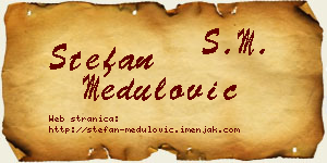 Stefan Medulović vizit kartica
